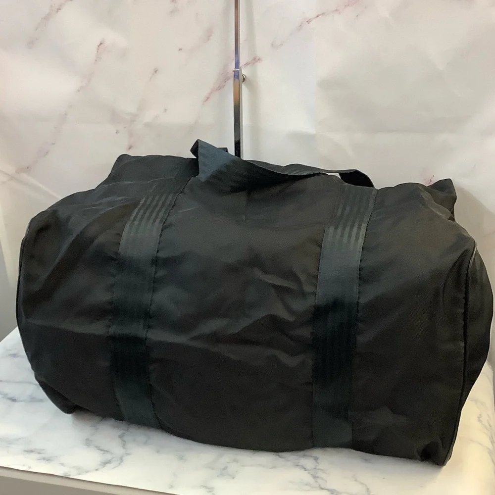 GUC Gucci Canvas Black Duffle Men's Travel Bag